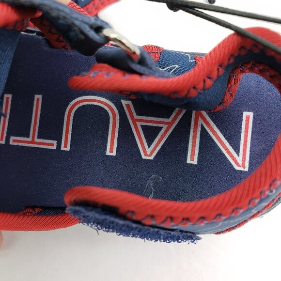 NEW Nautica Diera Baby Boy Size 5 Navy Hammerhead Blue Red Casual Sandals - Picture 9 of 9